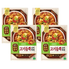 풀무원 반듯한식 고기듬뿍 김치찌개, 460g, 4개