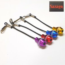 낚시대총알 뒤꽂이 축광 분실방지 낚시총알, 골드, 1개