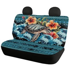 Bulopur TROPICAL 트로피칼 Sea Turtle 자동차 벤치 프로텍터 2개 세트 신축성 있는 원단 통기성 차량 뒷좌석 커버 먼지 및 스크래치용 내부 액세서리, Bulopur TROPICAL 트로피칼 Sea Turt, Tropical Sea Turtle