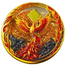 Affirmation Rise from Ashes Phoenix Sobriety Coin – Journey into Serenity NA Medallion Spiritual T