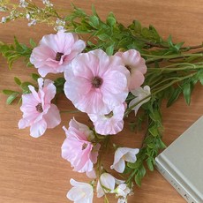 버터플라이 라넌큘러스 조화 5colors 재팬꽃 하늘하늘 봄꽃 생화같은, 1개, 진핑크