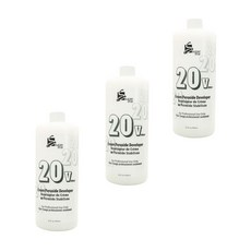 Super Star 20 볼륨 크림 페록사이드 과산화수소수 디벨로퍼, 946ml, 3개