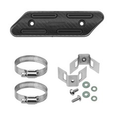 배기 열 차폐 보호대 화상 방지 가드 EXC SXF XC SX EXCF XCW 125 250 350 450 525 530 2019 2018 2017 2016, 검정색