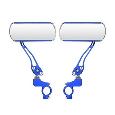 자전거 백미러 와이드 후방거울 안전 사이드미러 각도조절 2P 세트 블루