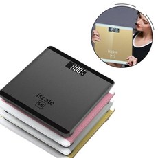 온도 체중 디지털 체중계 배터리잔량표시, 실버, N1797, 1개