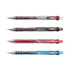 자바펜 나노3겔 3색 핀타입 중성펜 0.3mm, 피치, 6개