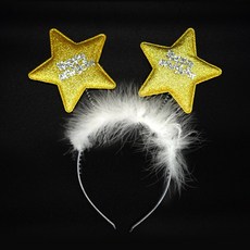 파티짱 Happy New Year 별 머리띠 새해 해피뉴이어 연말 파티, 골드