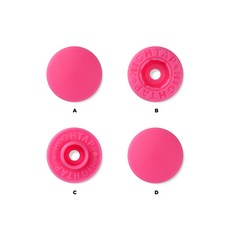 국산 티단추 하이탭 11mm 40세트, 1개, T 515-핑크