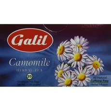 Galil 차 카모마일 20개 박스 34.9g(1.23온스) 6개 팩, Galil 차, 카모마일, 20개 박스, 34.9g(1, 34.9g