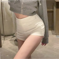 2025醬高腰顯瘦外穿短褲緊身打底褲女黑白兩色百搭收腹西裝褲