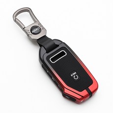 HAKO 심리스 차키케이스 (셀토스 K3 K5 K7 K8 스포티지NQ5 쏘렌토MQ4 니로 EV6 기아호환), 기아5버튼, 레드