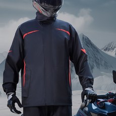 아르디스 라이딩 남자 배달 우비 상하세트, 블랙