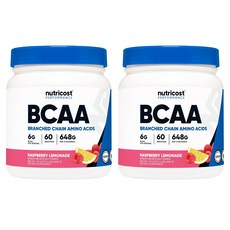 뉴트리코스트 BCAA 라즈베리 레모네이드, 648g, 2개