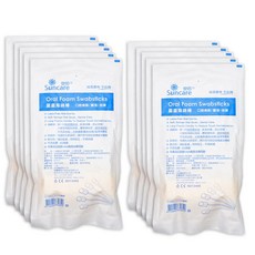 Suncare安芯 星星海綿棒 10包組 (每包5支) 口腔清潔棒 拋棄式海綿棒 無牙粉, 10個