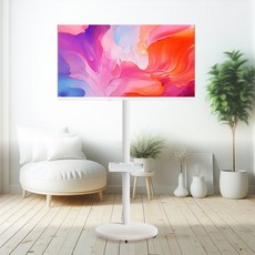 써밋티비 32인치 QLED 구글5.0 스마트 무빙 TV블랙 화이트, A320ESW 블랙 QLED 무빙, 방문설치, 이동형 스탠드, 81cm(32인치)