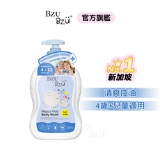 BZU BZU 兒童沐浴乳 適合4-12歲兒童 濕潤保濕 600ml, 1個, 清爽舒緩
