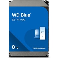 웨스턴 디지털 8TB WD 블루 PC 내부 하드 드라이브 HDD - 5640 RPM SATA 6 Gb/s 256 MB 캐시 3.5인치 -, 신세대