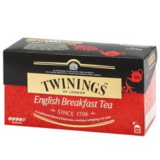 Twinings English Breakfast Tea 茶包 2gx25入/盒, 1個, 英倫早餐茶