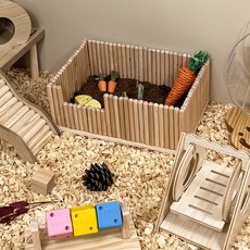 햄찌무드 농장 햄스터 울타리 화단, 사각형, 1개