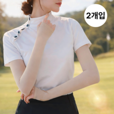 시크도트 냉감소재 자외선차단 손등커버 골프 쿨토시, 2세트, 쿨링 스킨