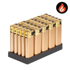 쎈터보 토치 라이터, 25개, 골드