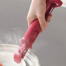 다플 식당 주방 뚝배기 집게 손잡이 냄비 캠핑 집게, daoll 레드