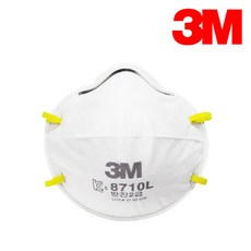 3M 2급 방진마스크 8710L, 화이트, 240개