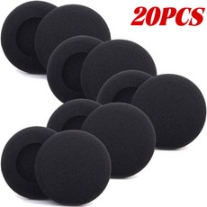 헤드셋 이어패드 호환 교체용 폼 이어 패드 쿠션 헤드폰 소프트 보호 슬리브 이어폰 일회용 스폰지 커버 50 개 30 10, 20개, 없음, 9) 20PCS - Width 5cm