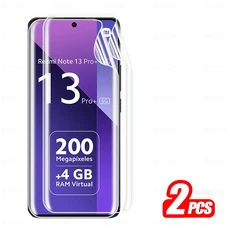 샤오미 레드미 노트 13 프로 + 5G 카메라 유리 4 인 하이드로겔 필름 플러스 휴대폰 화면 보호대, 03 RedmiNote13 Pro 4G, 01 Only 2 Front Film