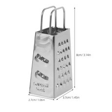 4개입 스테인리스 스틸 4면 강판 가정용 주방용 고강도 수동 치즈 마늘 초콜릿 트러플 도구