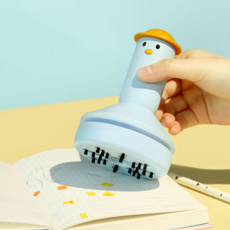 아이데이 휴대용 미니 USB 무선 책상 노트북 키보드 먼지 진공 청소 지우개 똥 연필 가루 핸디 손 청소기, 상세페이지 참조, 오리 데스크탑 503진공청소기 옐로우