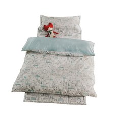 絲薇諾 60支LF天絲萊賽爾可機洗書包型冬夏兩用兒童睡袋 房格子, 詳見包裝