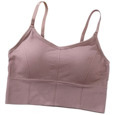 韓版 無縫帶胸墊美背吊帶背心 (防走光/睡眠/運動)