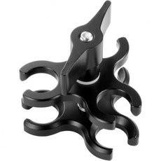 버터플라이 클립 클램프 다이빙 라이트 암 볼 헤드 마운트 어댑터용 DSLR 스포츠 비디오 액션 카메라 삼각대 수중 조명용, Black