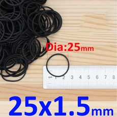 100-500Pcs 사무실 학교 홈 강력한 탄성 반지에 대 검은 고무 밴드, 01 25x1.5mm