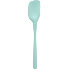 토볼로 스푼 주걱 올 실리콘 인체공학적 손잡이 그립 화이트 스쿱 주방 도구 스크래치 방지 쉬운 깨끗한 식기세척기 안전 내열 플렉스 코어, Light Aqua, Spatula