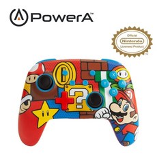 【PowerA】 任天堂官方授權 增強款藍芽5.0無線遊戲手把限量款(1519764-02)-瑪利歐嘻哈, 1個, 瑪利歐嘻哈, 1519764-02
