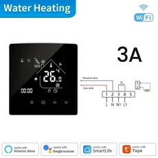 Tuya WiFi 스마트 온도 조절기 전기 바닥 난방 TRV 물 가스 보일러 온도 음성 원격 컨트롤러 (Google Home, 01 빠른
