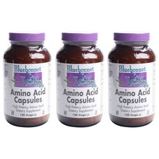 Bluebonnet 氨基酸素食膠囊, 120粒, 3個