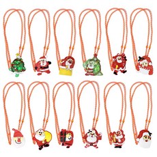 크리스마스 젤리 라이트목걸이(12개) pbh+7675VI