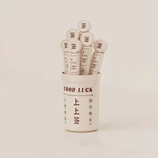 플라스틱 행운의 징후 밀봉 클립 다기능 식품 냉장고 문 스티커 방진, 02 Beige, 02 Beige