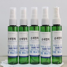 에코비누비 휴대용 알로에겔 손소독제 만들기 재료 키트 (5인용) DIY 손세정제, 5개, 100ml
