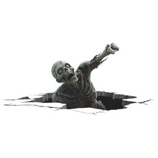 IARTTOP 탑 상의3D할로윈파티창문스티커90x30cm공포좀비벽데칼할로윈벽을뚫는벽스티커으스스한해골창문데칼유령의집공포파티욕실장식용121266, IARTTOP 탑 상의3D할로윈파티창문스티커90x30c