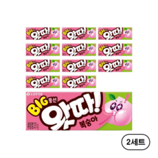 롯데웰푸드 왓따 복숭아 풍선껌, 23g, 24개