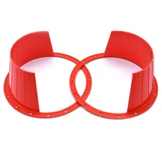 자동차 스피커 방수 2개 패드 녹방지 5인치 오디오 개조 커버, 2Pcs Red, 1세트, 상세설명참조