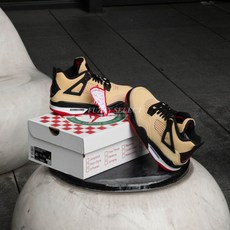 逢甲FUZZY Air Jordan 4 Retro 駝黑 GS 休閒鞋 IH2094-200, 下單後請注意商品諮詢可加速出貨此選項請勿下單