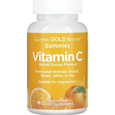 California Gold Nutrition 維生素 C 橙味軟糖, 90顆, 1個