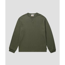 디키즈 남녀공용 긴소매 티셔츠 레귤러핏 와플 롱슬리브 Olive DIKU261LRTL004OL