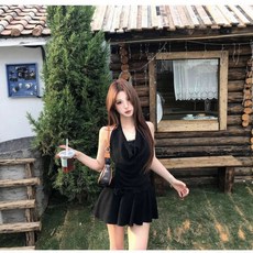 Yellwel 여성 빅사이즈 슬리브리스 원피스 여름용 여성 민소매 드레스 편안한 여성용 원피스 DJP