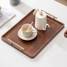 리쿨샵 카페 손잡이 사각트레이, 1개, 혼합색상